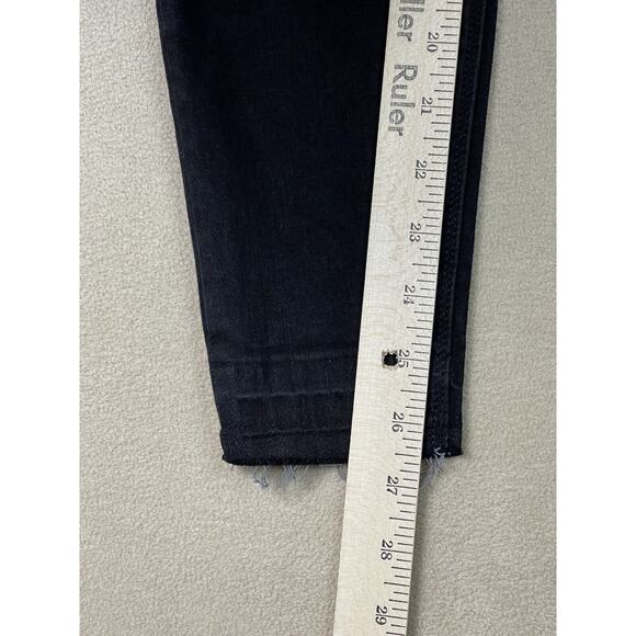 Spanx Jeans Womens Small Black Distressed Skinny Slim Denim Adult - Picture 5 of 10